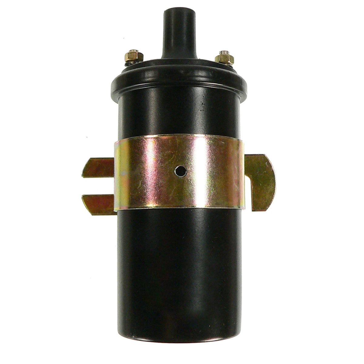 DB Electrical ignition coil front view showing terminals and mounting for quick replacement benefit