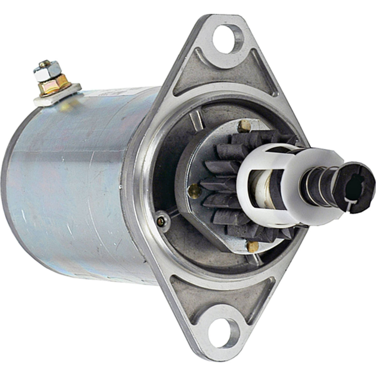 DB Electrical starter front view showing mounting and terminals for accurate replacement