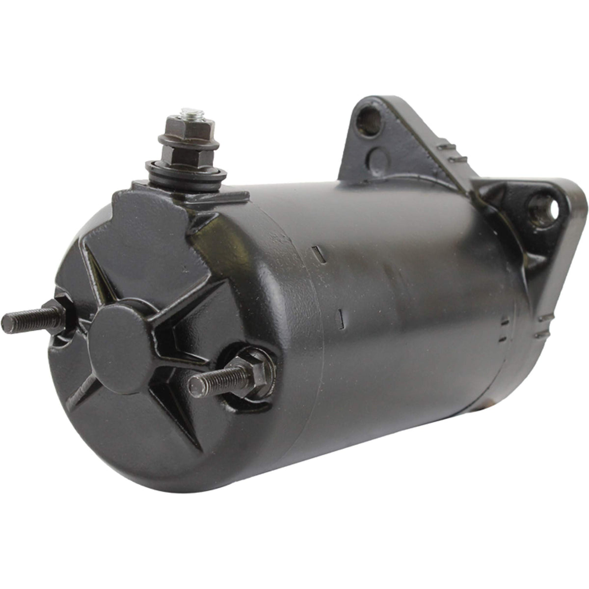 DB Electrical starter mounting flange detail showing M8 threaded holes for correct fit benefit