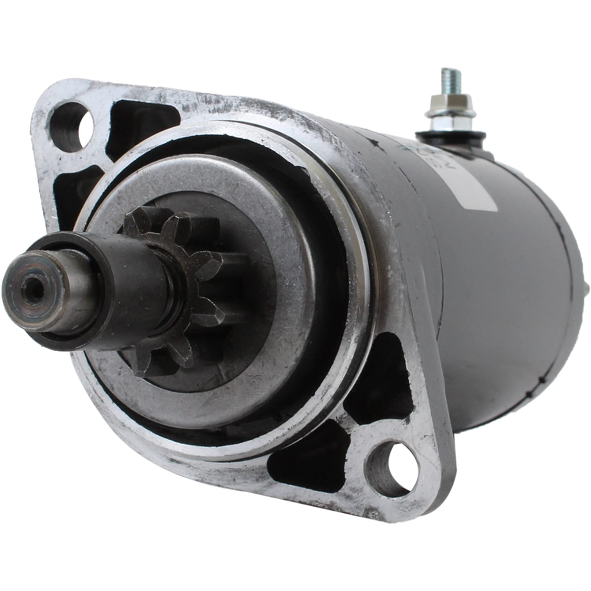 DB Electrical starter next to ruler showing 1.15 inch gear OD for dimension verification
