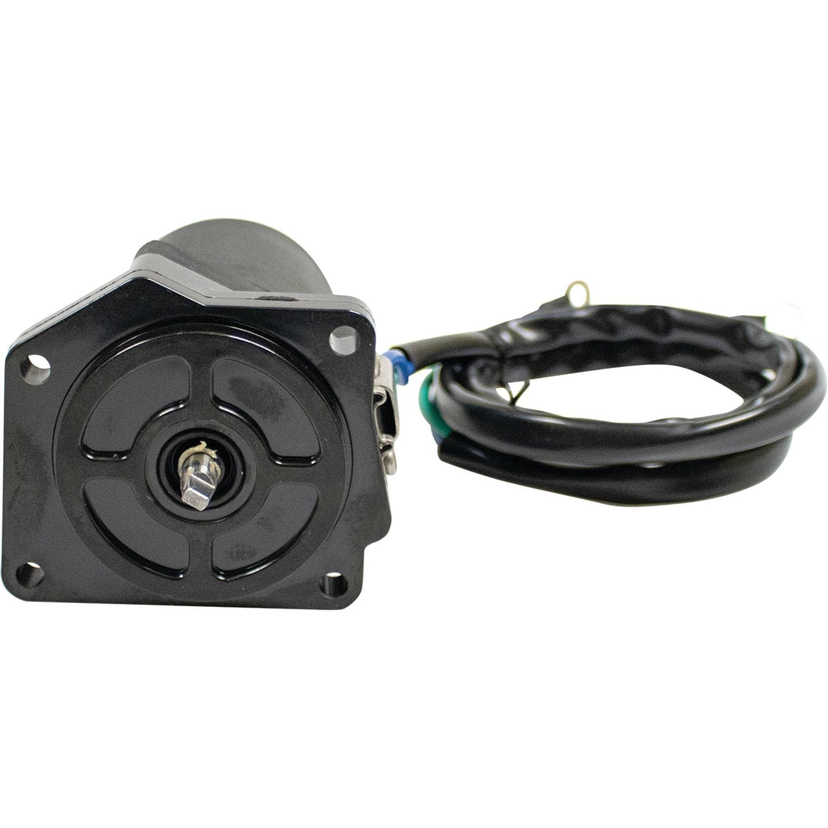 DB Electrical motor placed beside ruler showing compact size and scale