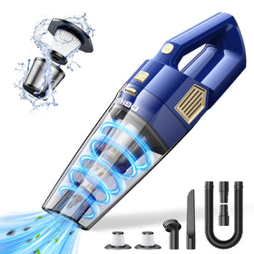 DBHAL handheld vacuum front view showing compact body and nozzle for quick cleaning benefit