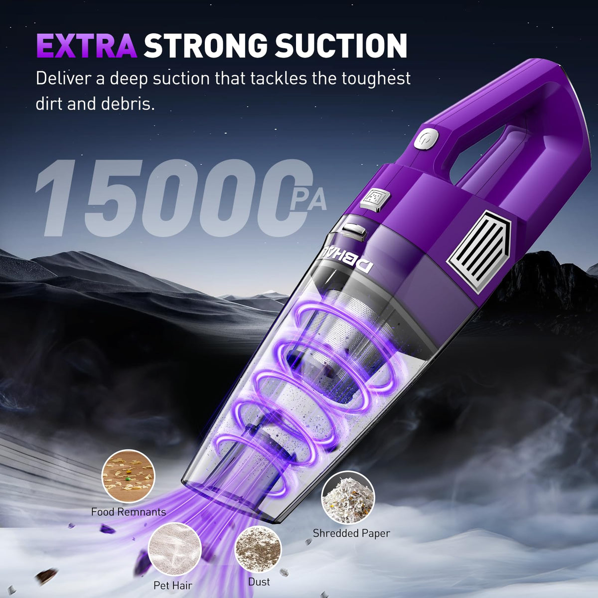 DBHAL vacuum accessories laid out with crevice nozzle and brush for targeted cleaning tasks