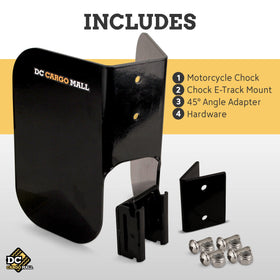 DC Cargo Mall chock beside ruler showing scale and sizing benefit