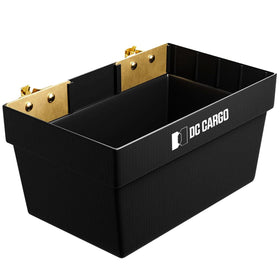 DC Cargo Mall front view of E-track basket showing sturdy storage benefit