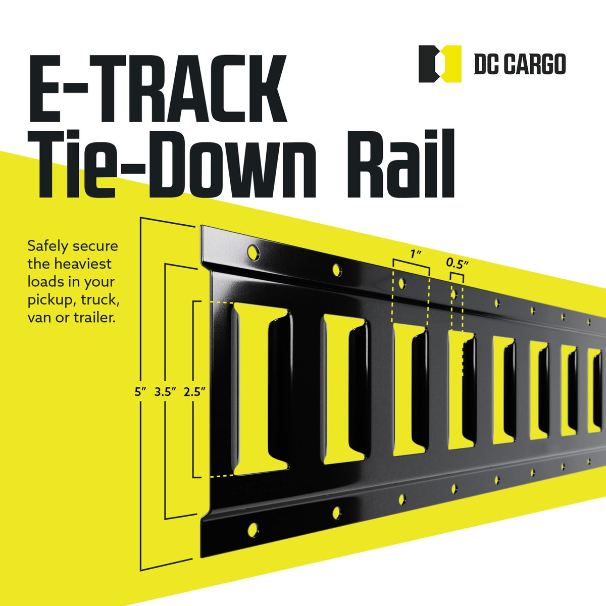 DC Cargo Mall powder-coat finish close-up showing scratch-resistant protective coating