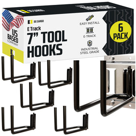 DC Cargo Mall front packaging showing six hooks and contents, durable storage solution
