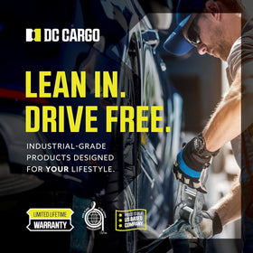 DC Cargo Mall bag hung inside trailer showing organized interior benefit: tidy gear storage