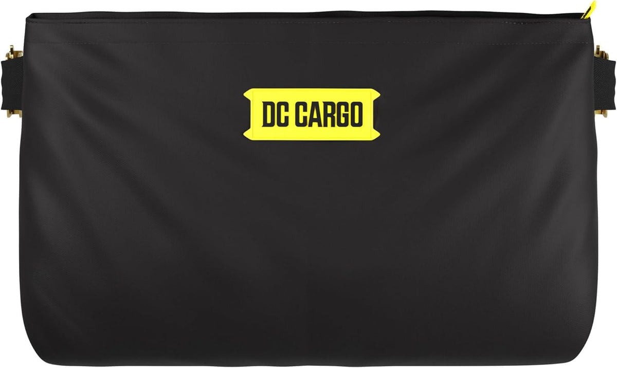 DC Cargo Mall bag mounted on E-Track rail demonstrating quick-attach benefit: frees floor space
