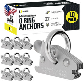 DC Cargo Mall front view of O-ring anchors showing solid construction and easy fit benefits