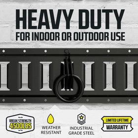 DC Cargo Mall O-ring installed in E-track slot illustrating fast insertion and tool-free attachment