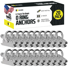 DC Cargo Mall O-ring in trailer securing motorcycle showing heavy-duty benefit