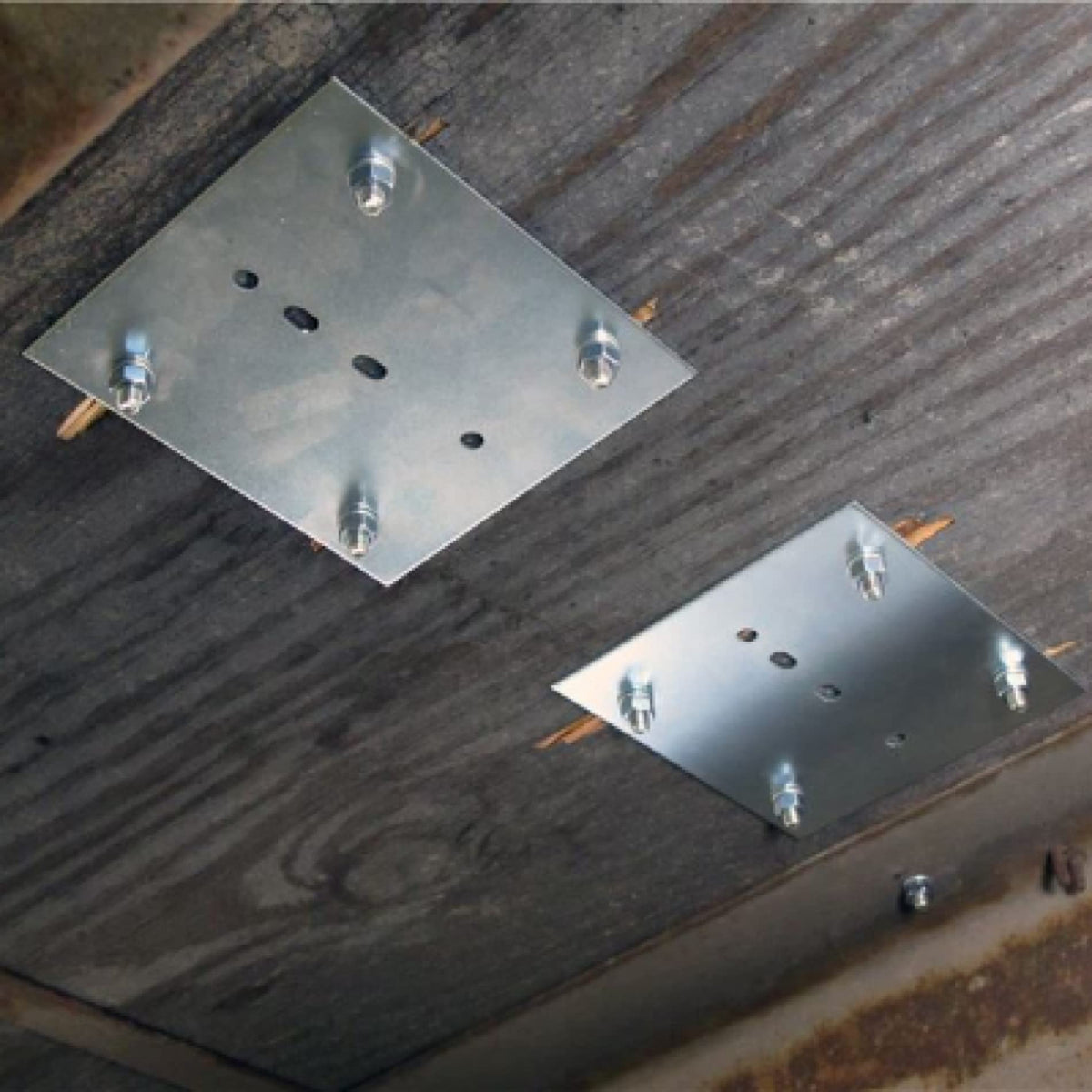 DC Cargo Mall plate mounted in a van interior illustrating secure cargo anchoring