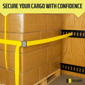 DC Cargo Mall straps used in a pickup bed showing fast, reliable cargo anchoring
