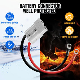 DC HOUSE connector in use on boat for waterproof connection