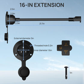 DC HOUSE packaging showing the inlet, screws, and pre-wired cord for easy install