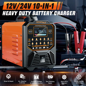 DCACNLE reinforced clamps and long cables providing safer battery connection