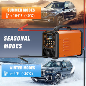 DCACNLE winter mode shown on screen enabling charging in subzero weather