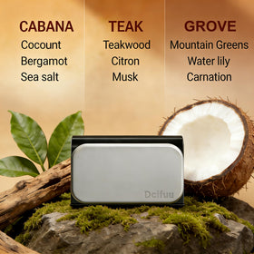 Dcifuu stone in hand size comparison showing compact scale and easy swap benefit