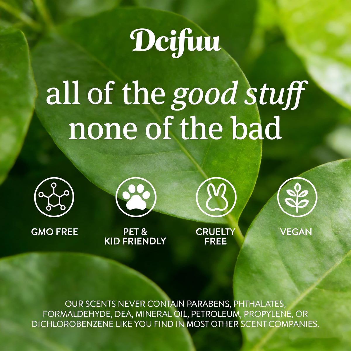 Dcifuu teak stone close-up showing texture and long-lasting infused fragrance benefit