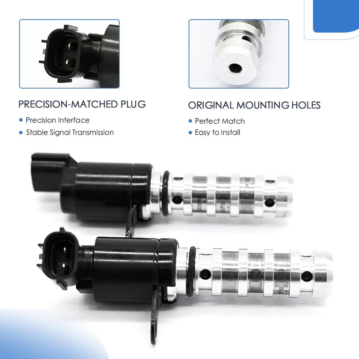 Dcmr solenoids side by side showing size comparison and easy swap