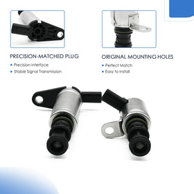 Dcmr VVT solenoid installed in engine bay demonstrating fitment and service access
