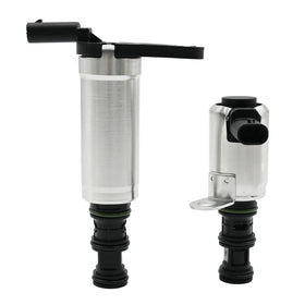 Dcmr front and rear VVT solenoids displayed together showing direct-fit benefit