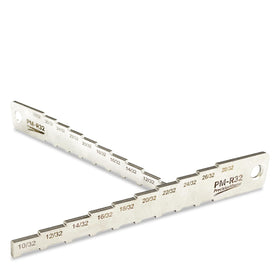 DCOMA gauge inserted through caliper inspection slot demonstrating quick pad thickness measurement