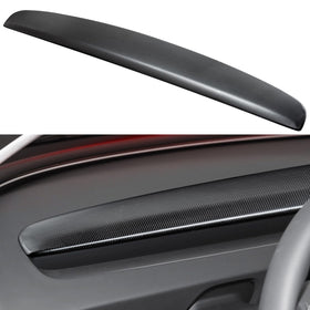 DCRCFIBER front view showing full-carbon dashboard and clean OEM fit