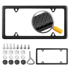 DCRCFIBER front view of carbon fiber frame showcasing sleek black finish and fit