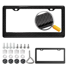 DCRCFIBER front view showing sleek carbon fiber frame and glossy finish benefit of premium look