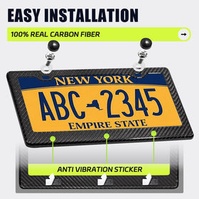 DCRCFIBER mounted on car bumper in lifestyle scene adds sporty accent benefit of upgraded aesthetics