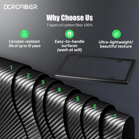 DCRCFIBER side profile showing ultra-thin carbon frame for low-profile appearance