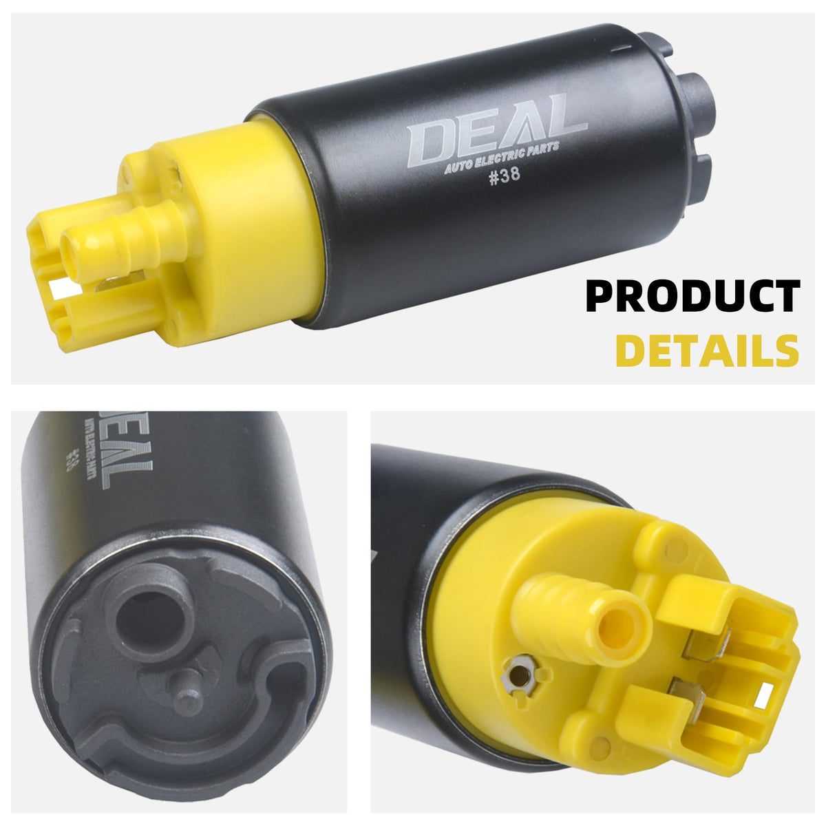 DEAL AUTO ELECTRIC PARTS kit components laid out including clamps and hoses benefit easy install