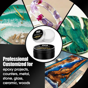 DEAPLLEONC polishing compound close-up texture displaying fine abrasive for gloss restoration benefit