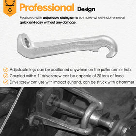 DearChan adjustable sliding arms extended showing 7.5-inch bolt circle reach