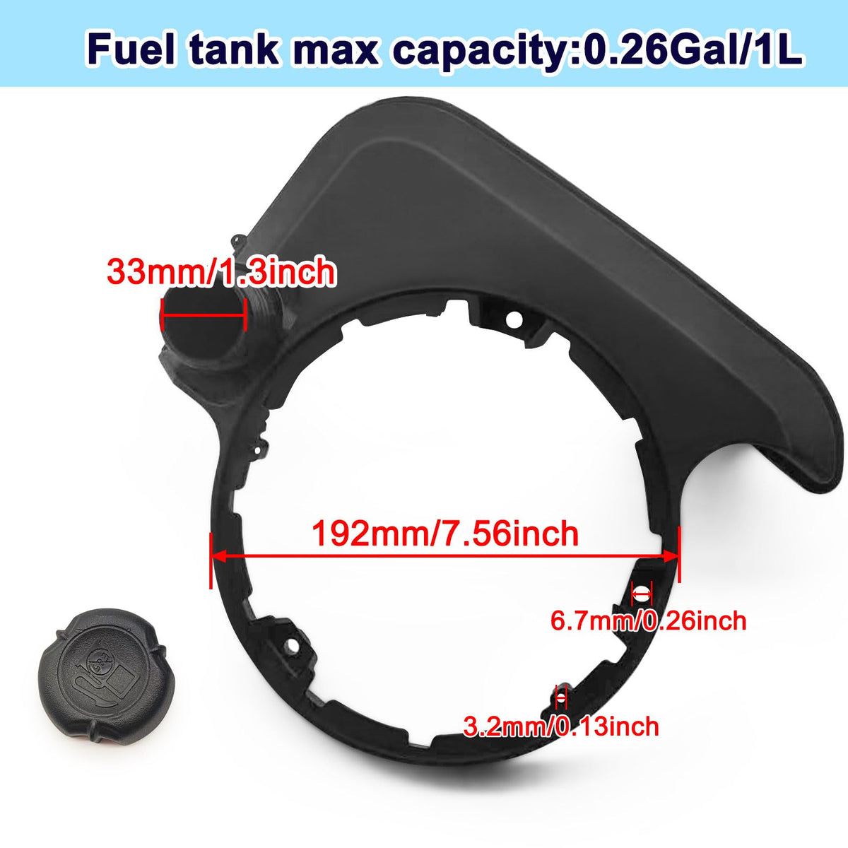 deawater fuel tank cap closeup illustrating secure sealing benefit