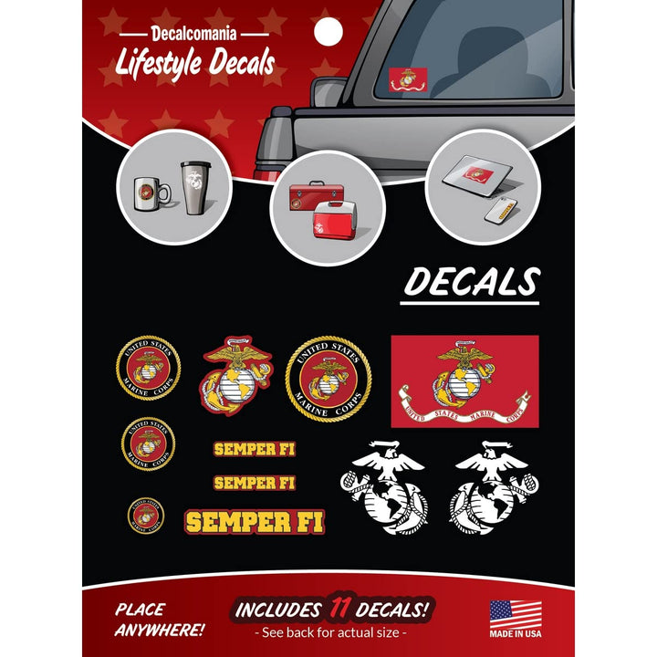 DECALCOMANIA LIFESTYLE DECALS retail pack shows official hologram and gift-ready presentation