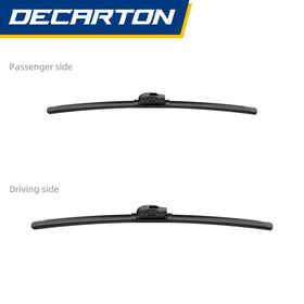 DECARTON close-up of rubber edge highlighting smooth Teflon-coated surface for quiet, streak-free wiping