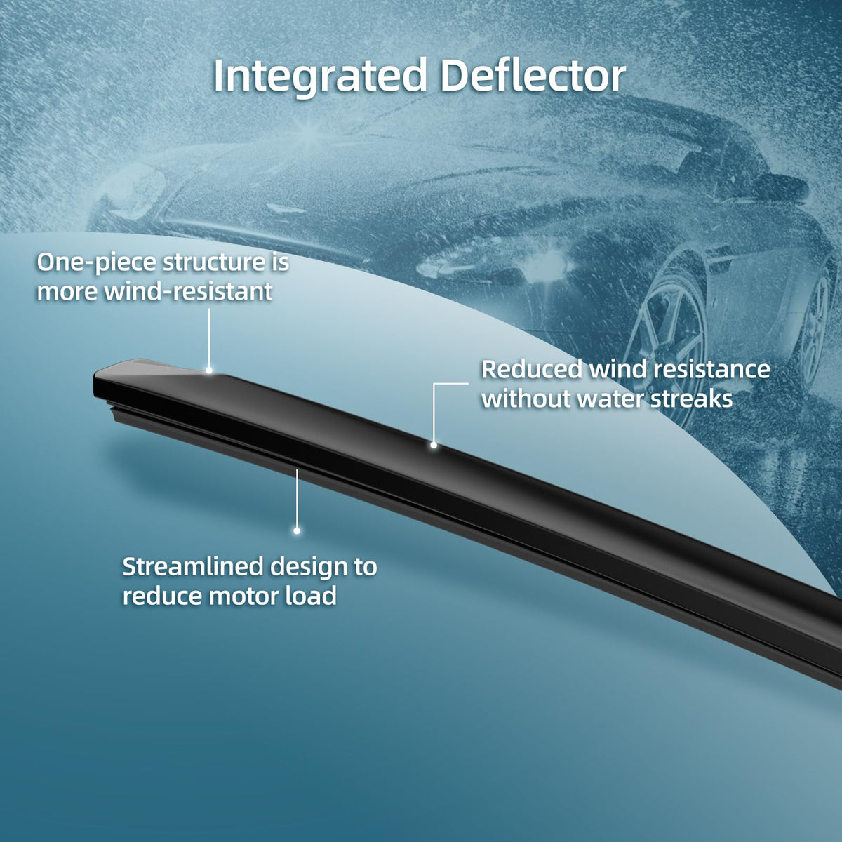 DECARTON 17 inch passenger blade close-up highlighting smooth wiping action
