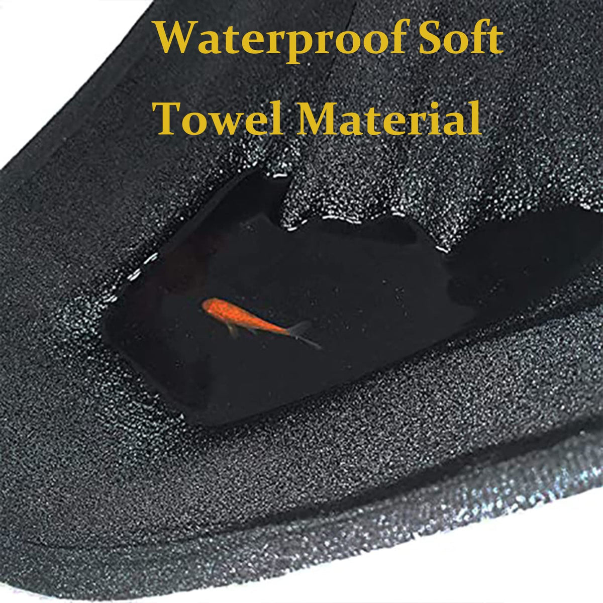 DECKALY close-up of towel fabric texture for comfortable, absorbent seating