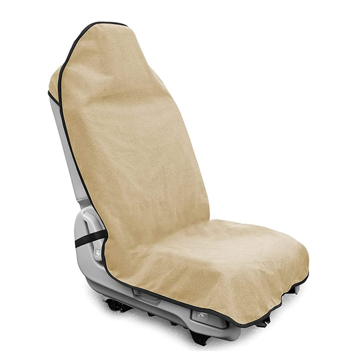DECKALY front view showing full off-white seat cover protecting seat