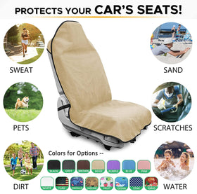 DECKALY on a seat after beach gear showing easy cleanup benefit
