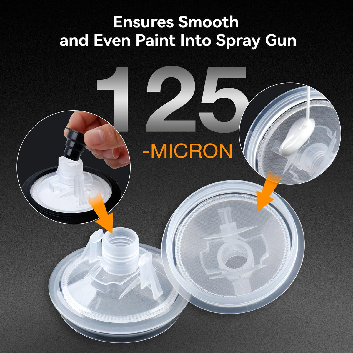 Decwls hard cup with retainer ring, sturdy shell for secure spraying benefit