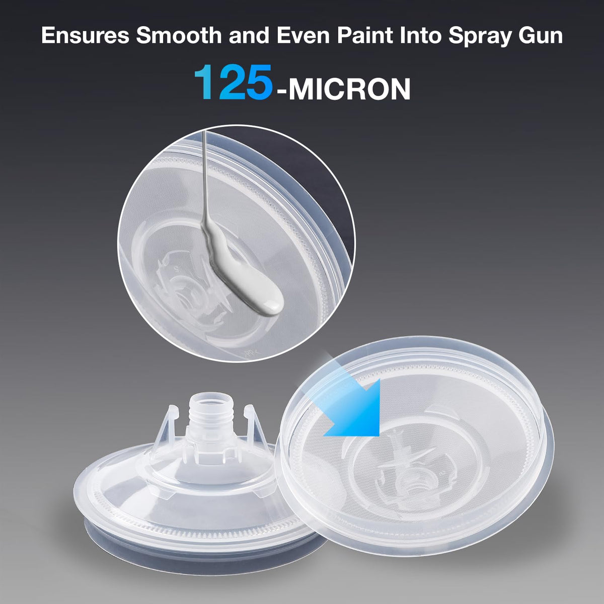 Decwls sealing plug inserted in cup to store leftover paint and prevent drying