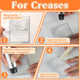 DEDC foam pads with parchment sheets protecting card surfaces