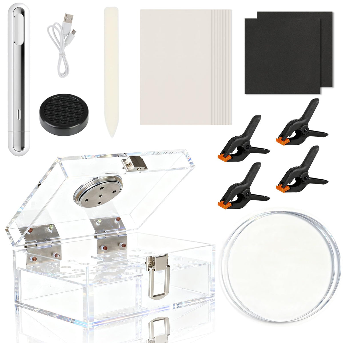 DEDC front packaging showing full kit components and benefits