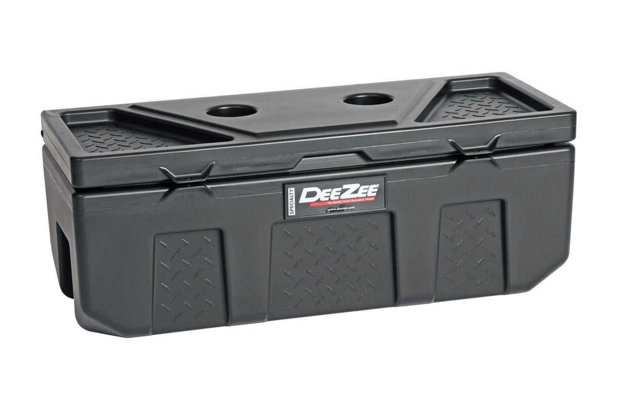 DEE ZEE DZ6535P lid close-up showing molded cup holders for convenience