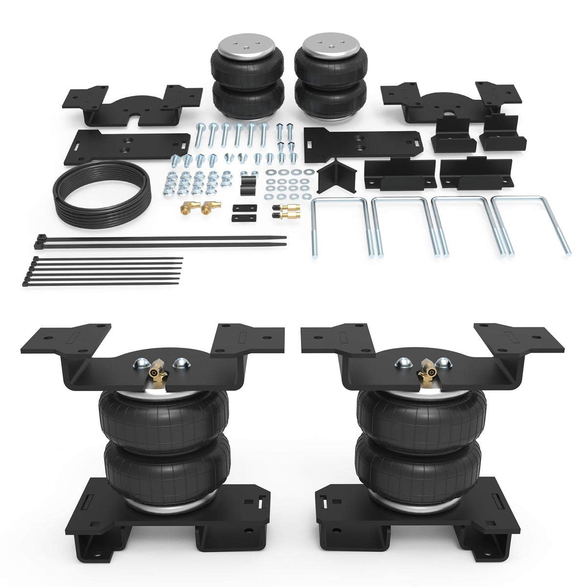 DEEAGLE front assembly showing air bag and bracket, improves leveling