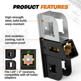 DEEAGLE close-up of adjustable receiver insert demonstrating quick size change